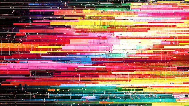 Test screen glitch texture, symbolizing digital disruption and error patterns in technology