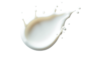 Close-up image of a milk splash against a black background Ideal for advertisements packaging or food blogs