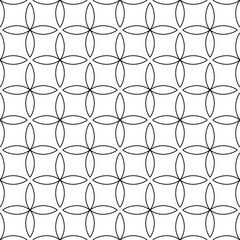 Naklejka premium Minimalist tiling design with thin line. Seamless vector pattern