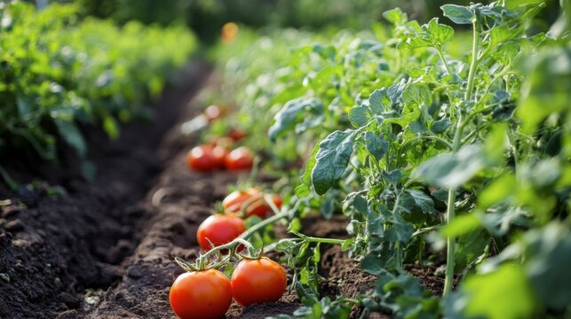A farmer using blockchain to track the journey of organic produce from field to table in a transparent system