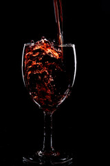 wine glass photography behind a solid background. Glass outline photography Glassware Photography