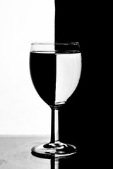 wine glass photography behind a solid background. Glass outline photography Glassware Photography