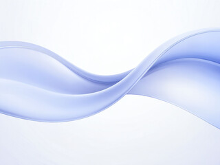 Obraz premium Flowing waves of soft blue fabric create a serene and calming atmosphere in a minimalistic setting