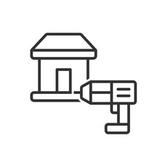 Fototapeta premium Home Drill Machine Icon