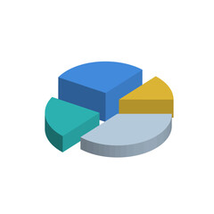 Obraz premium Market Segmentation Chart Icons