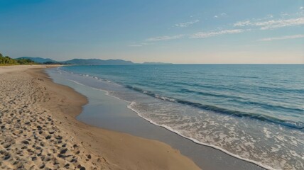 ocean beach morning atmosphere