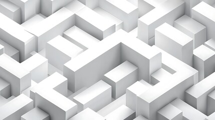 White abstract geometric vector background