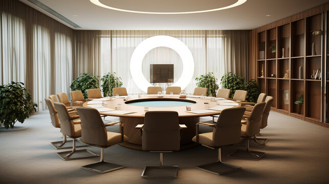 Modern Conference Room Design - Powered by Adobe