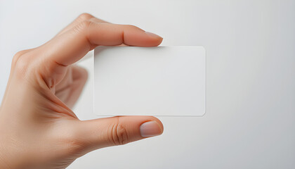 Minimalist Business Card Mock-Up in Hand for Identity Design and Corporate Marketing