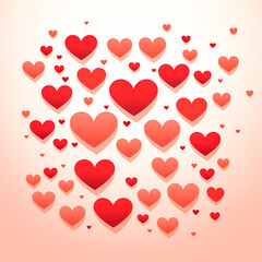 Valentines Day Love Shape Background