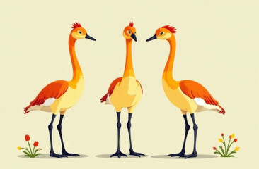 illustration of a flamingo