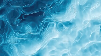 Obraz premium Serene Blue Water with Transparent Shadows and Soft Ripple Effects