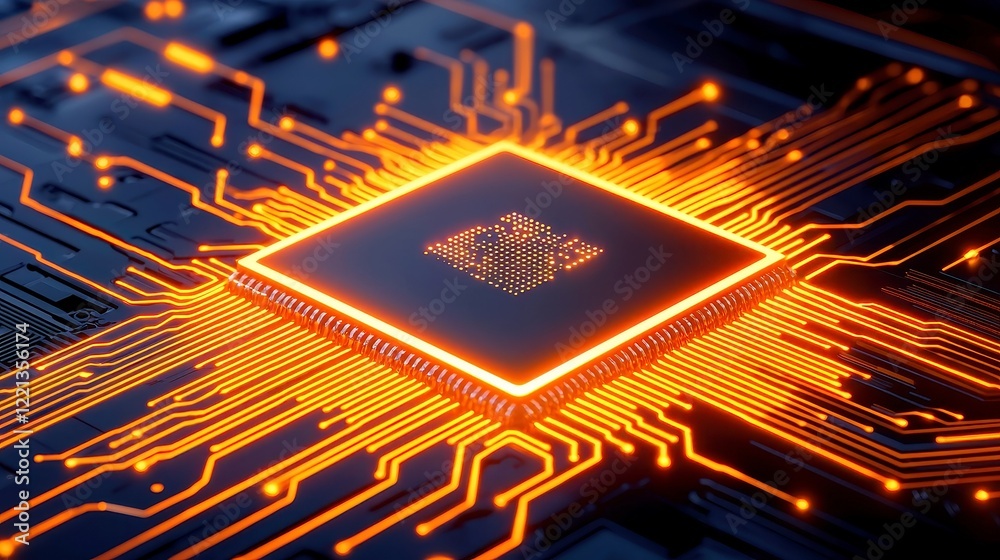 Poster cyber glow circuit motion background, vibrant illuminated lines creating intricate circuit patterns,