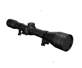 3d rendering sniper scope