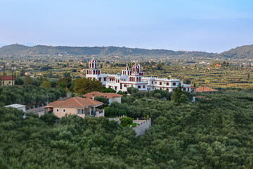 Fototapeta premium Eleftherotria monastery located in Maherado, on greek island of Zakynthos