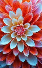 a close up of a flower with a red center