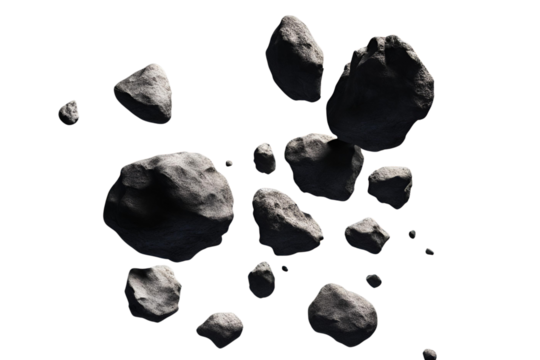 Starlit Cosmic Fragments Floating in a Dreamlike Formation Against a Vast, Endless Galaxy Sky