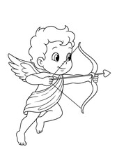 cupid with bow coloring 
