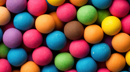 Obraz premium Colorful Candy Balls Close-up