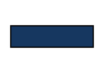 Obraz premium Rectángulo azul oscuro con trazo en fondo blanco