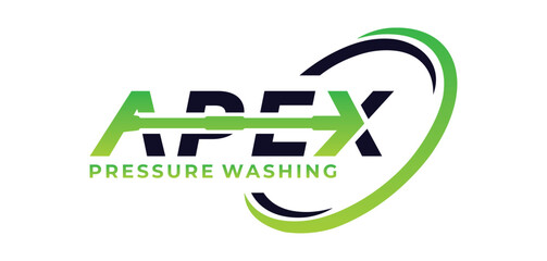 apex pressure washing logo vector