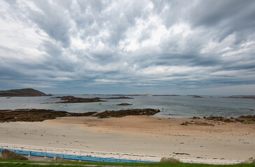 Joli paysage de mer à Trébeurden en Bretagne