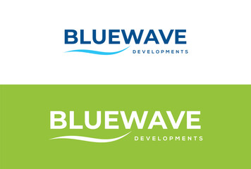 bluewave developments logo vector