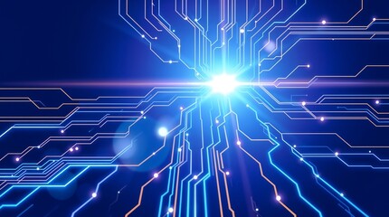 Abstract futuristic electronic circuit technology background
