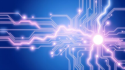 Abstract futuristic electronic circuit technology background