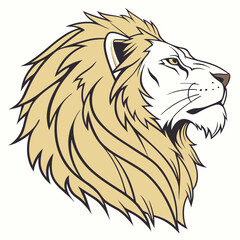 lion head vector illustration