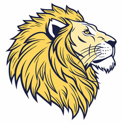 lion head vector illustration