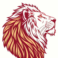 lion head vector