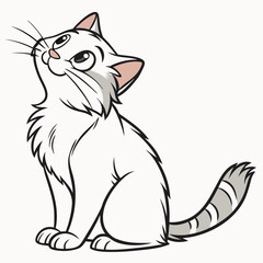 cat with a butterfly