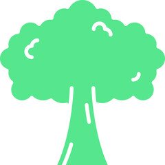 Tree icon single vector illustration