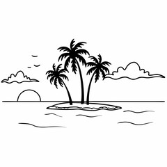 palm tree silhouette