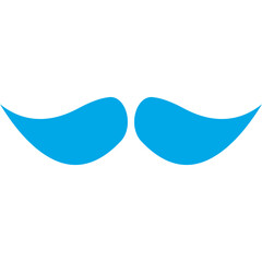 Moustache II icon single vector illustration