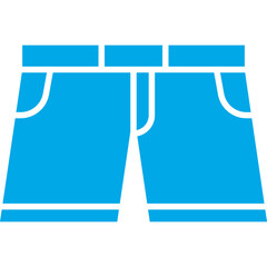 Shorts icon single vector illustration