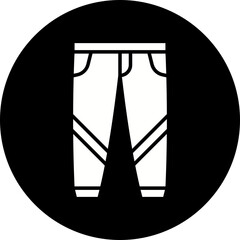 Trousers icon single vector illustration