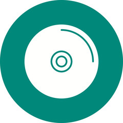 Music CD icon single vector illustration