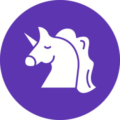 Unicorn icon single vector illustration