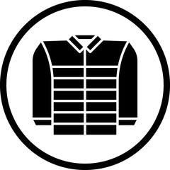 Jacket icon single vector illustration