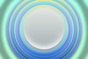 Circle of area with blue and cyan color of background