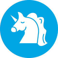Unicorn icon single vector illustration