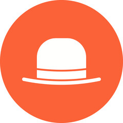 Hat I icon single vector illustration