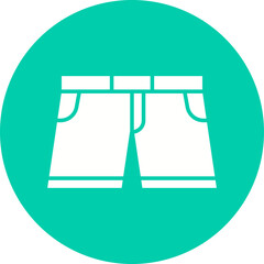 Shorts icon single vector illustration