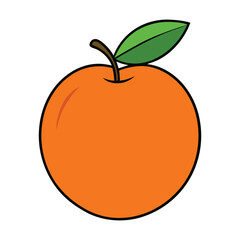 Nectarine on a white background.