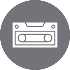 Casette icon single vector illustration