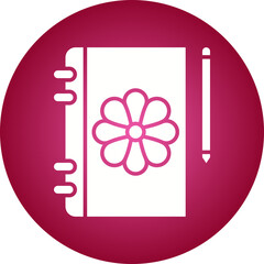 Diary icon single vector illustration