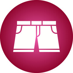 Shorts icon single vector illustration