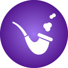 Smoking Pipe icon single vector illustration